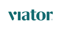 Viator Logo. Commercial partner for tours in Cozumel.